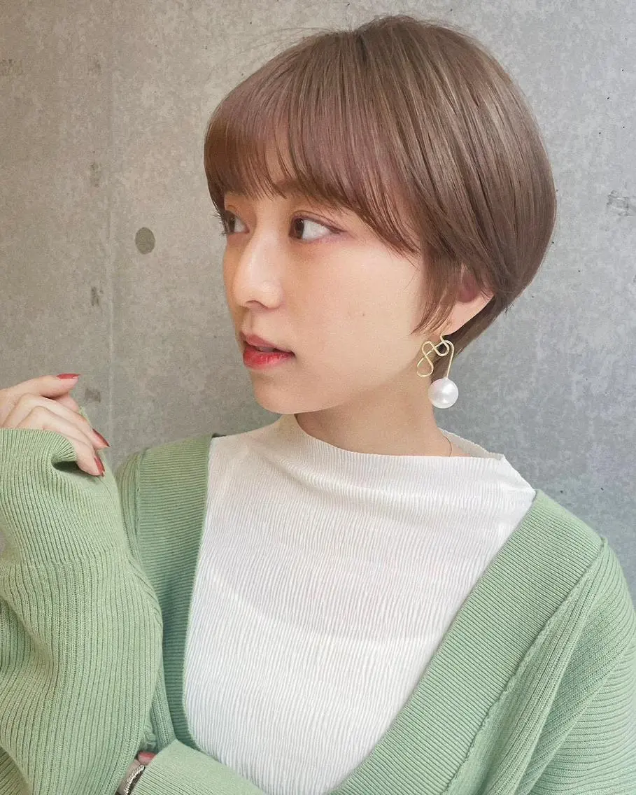 ショート ショートヘア 小顔カット ショート✂️ボブ✂️ 💎Ash茗荷谷💎のヘアスタイル