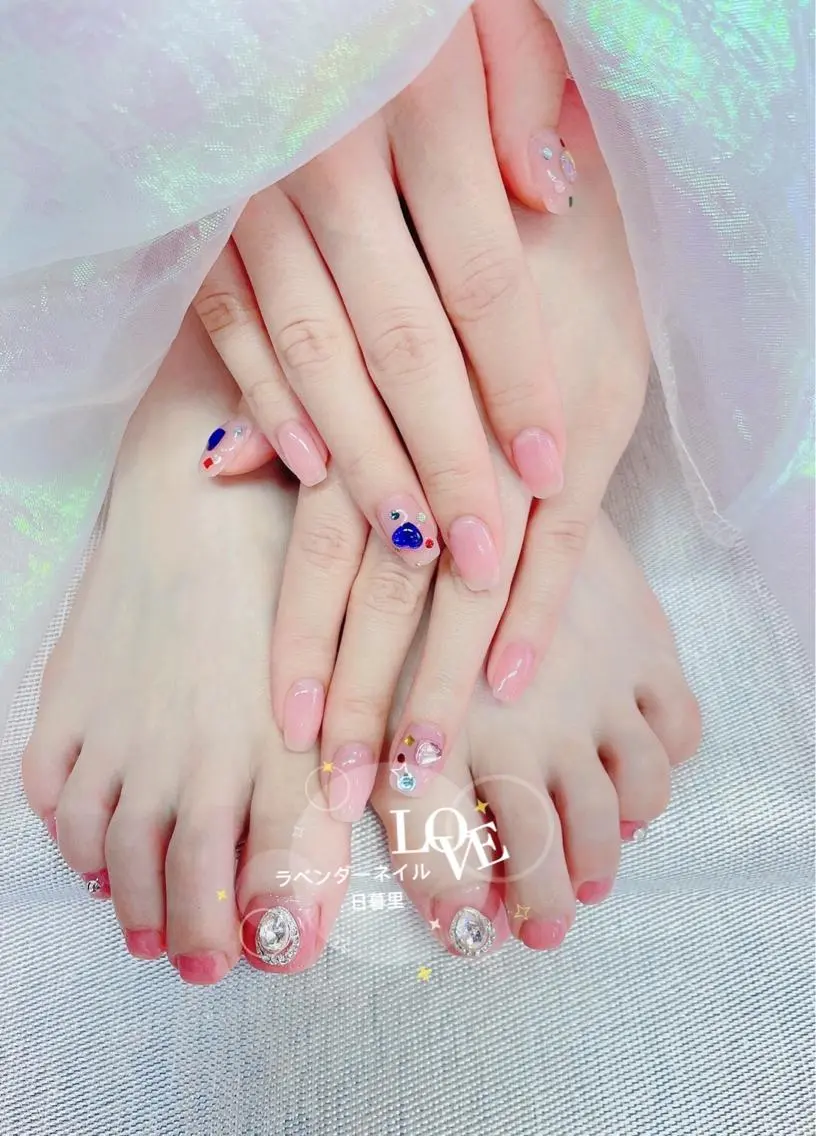 ネイル ラベンダー💖日暮里 ルル💖ネイルのネイルデザイン