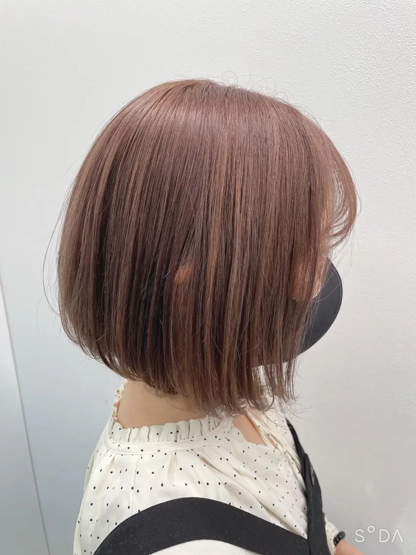 ミディアム カラー ヘアアレンジ ネイル マツエク・マツパ ベージュカラー ピンクカラー ピンクベージュ カラーマツエク ピンク ヘアカラー トリートメント ヘッドスパ ヘアセット ベージュグレージュ 💕しゅーじ💕のヘアスタイル