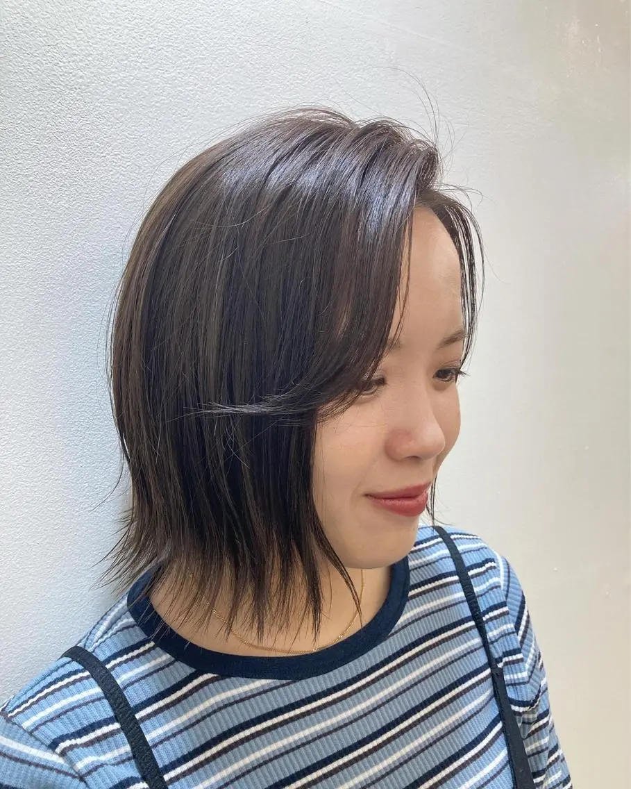 カラー グレージュ WAWA miu🌷のヘアスタイル