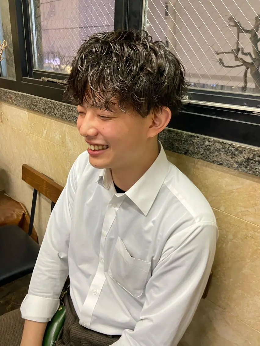 メンズ 地毛風艶カラー🌿 喜多夏海のヘアスタイル