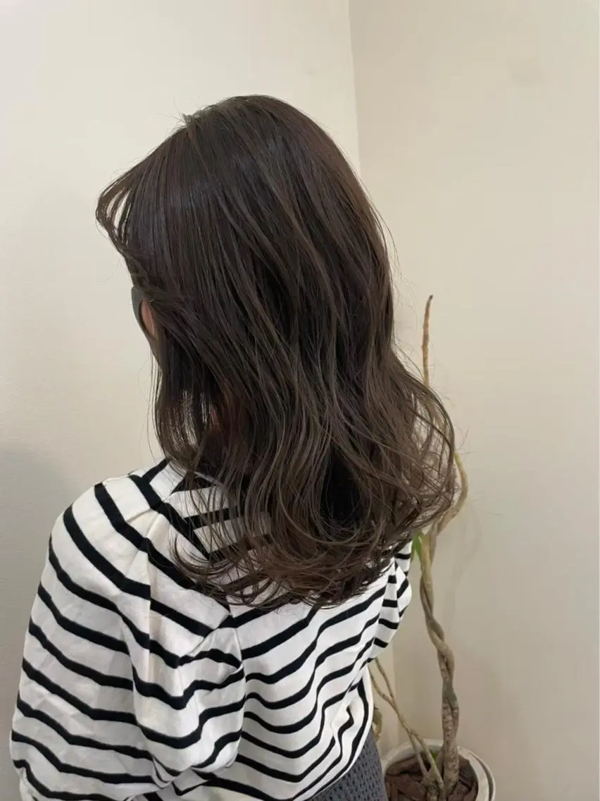 ミディアム カラー 神戸ボブ✂️ ioe三宮/田 伸佳のヘアスタイル