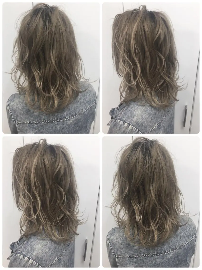 ミディアム ハイトーンブリーチ 土坂　由志【京都】のヘアスタイル