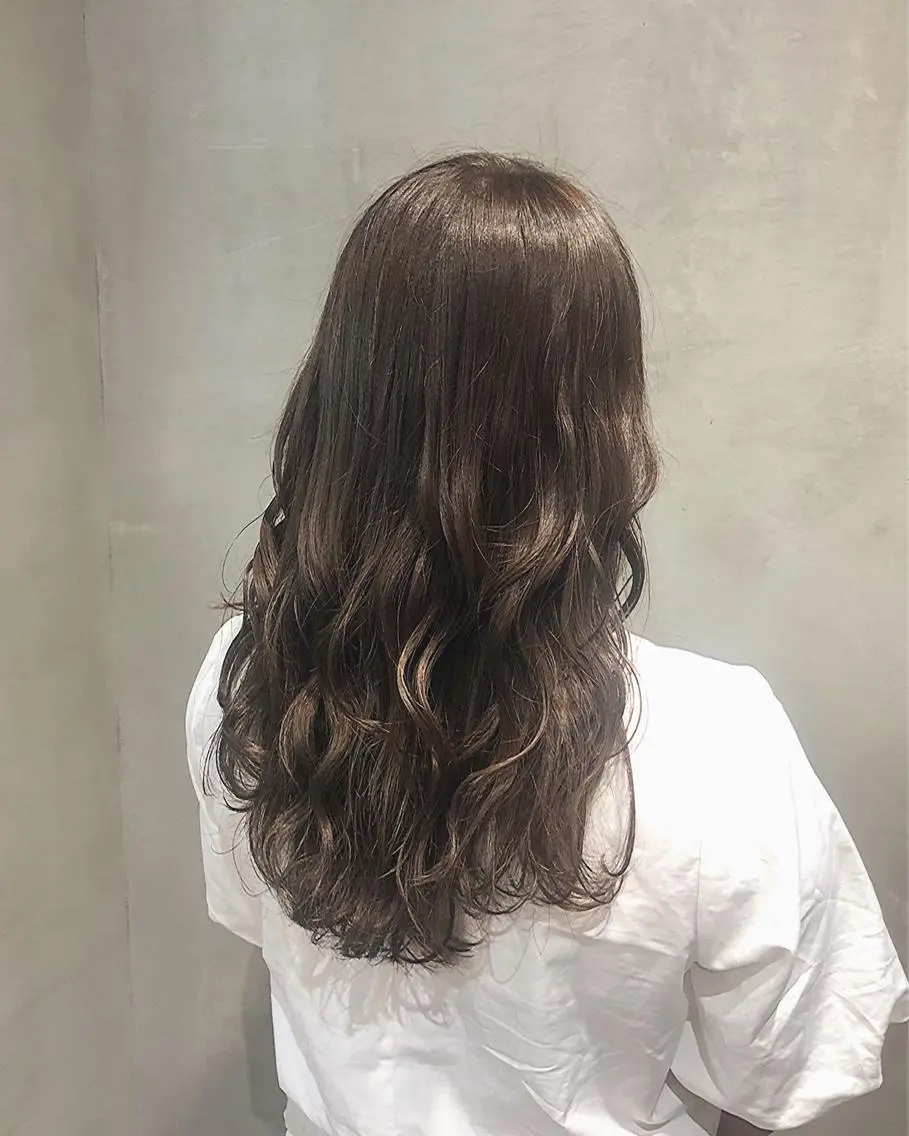 セミロング カラー ヘアアレンジ ヘアカラー トリートメント ヘアセット TOKI /透明感/原宿のヘアスタイル