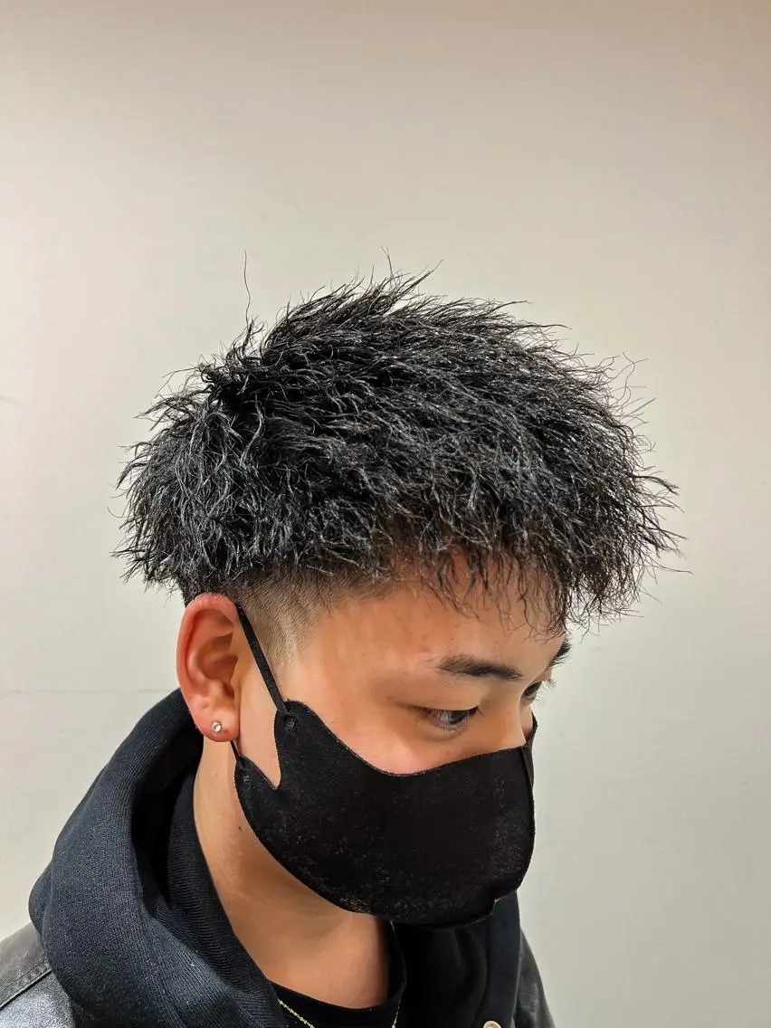 ショート パーマ メンズ 💈men's💈 satoru中目黒のヘアスタイル