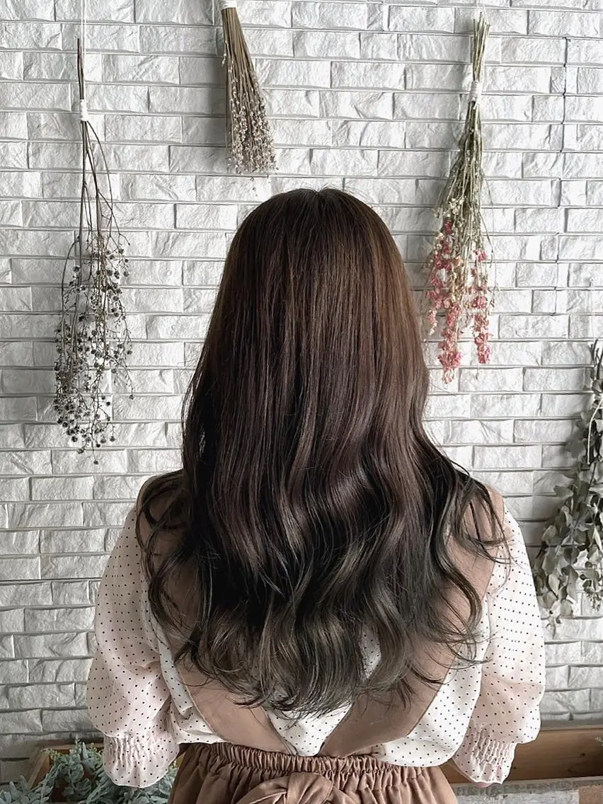 ロング カット ヘアカラー トリートメント 金児拓磨 韓国ヘア◎ヨシンモリのヘアスタイル