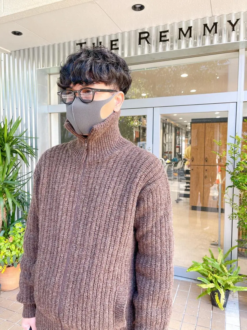 ショート パーマ メンズ マッシュ メンズパーマ ショートヘア カット ヘアカラー パーマ 縮毛矯正 トリートメント メンズパーマ タカキリョウのヘアスタイル