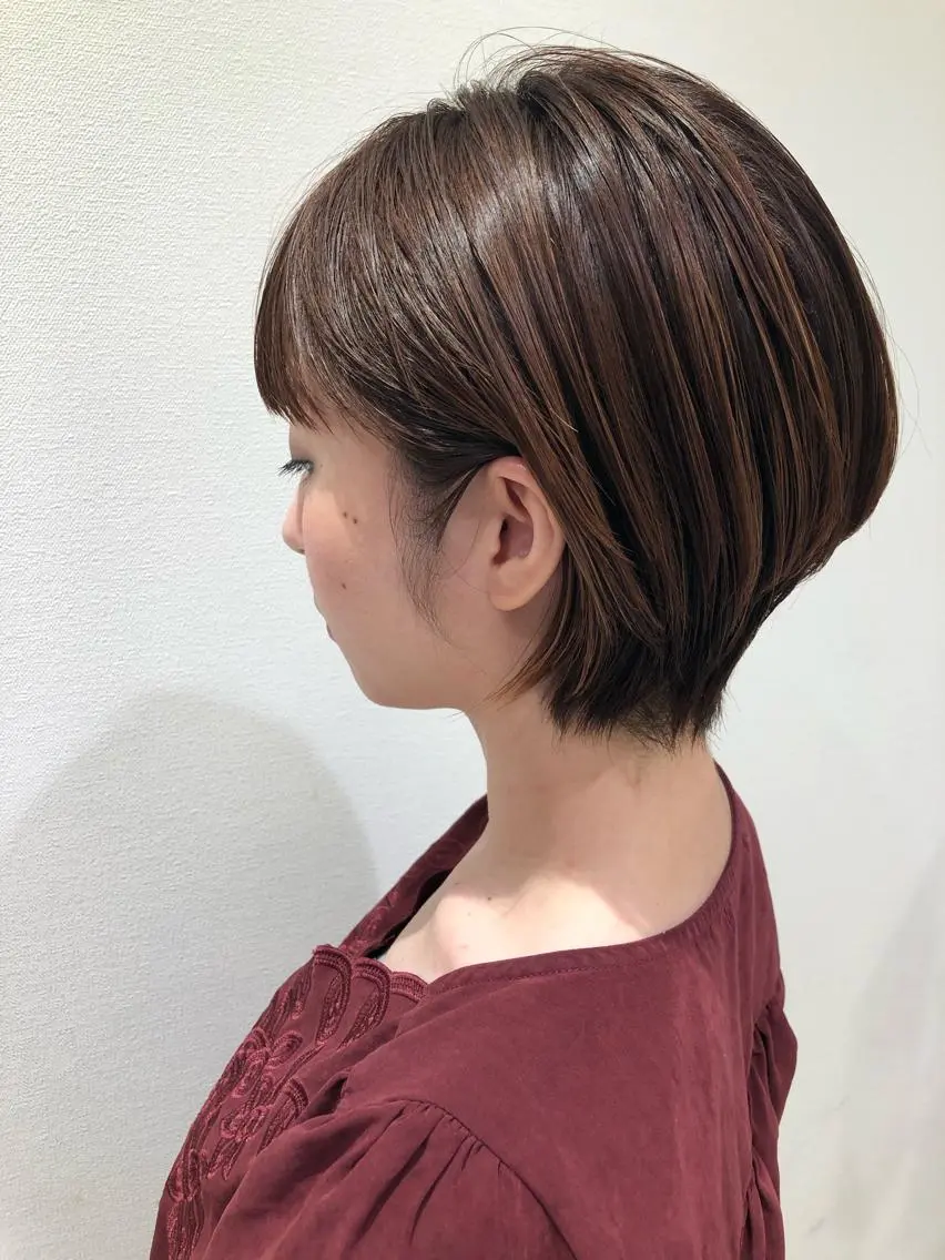 ショート カット ヘアカラー トリートメント 大人女性のショート ・ボブ✂︎沼尻典祥のヘアスタイル