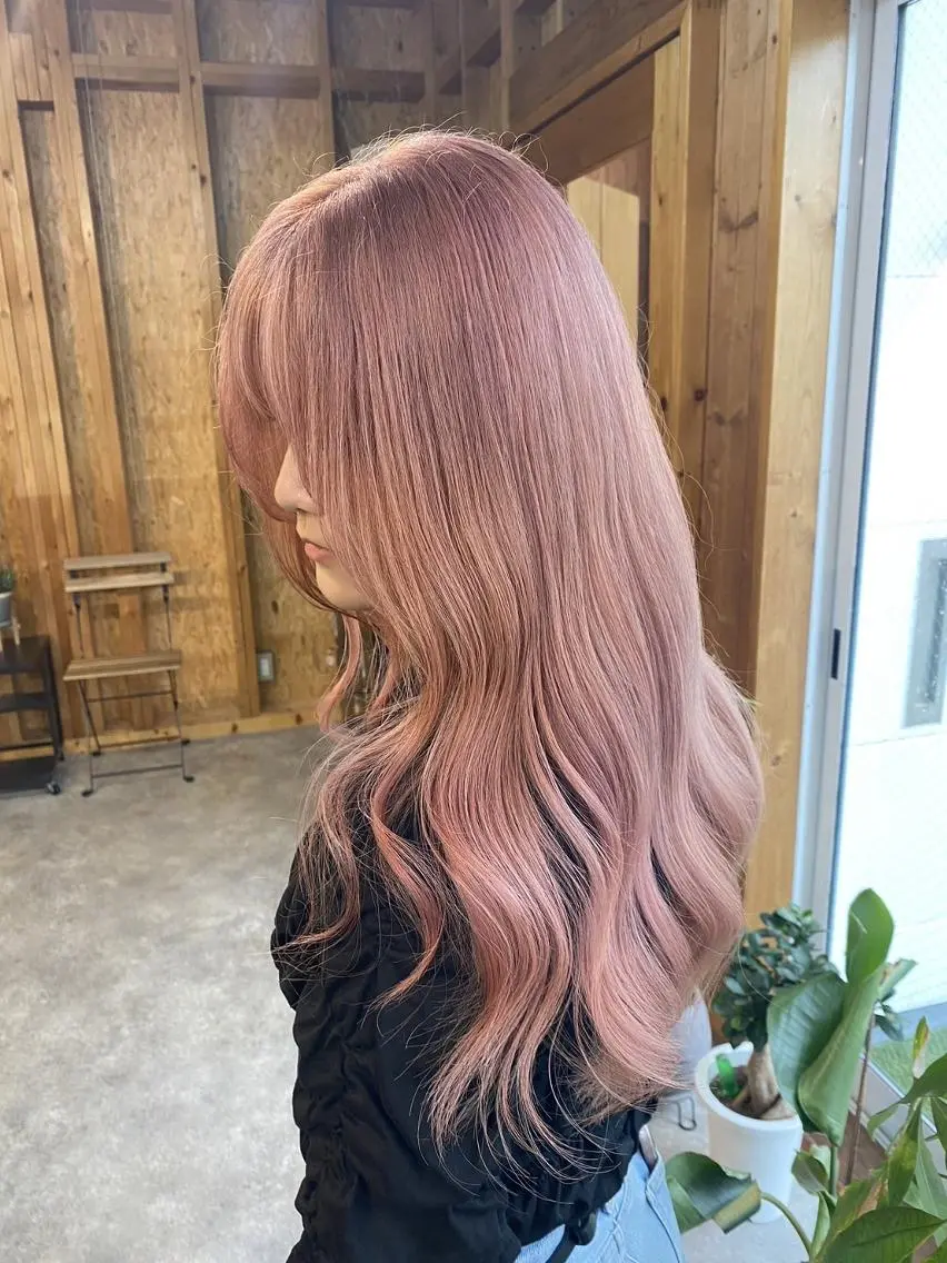 ロング カット ヘアカラー トリートメント 💕モテベージュ 🧡NANAKO🧡のヘアスタイル
