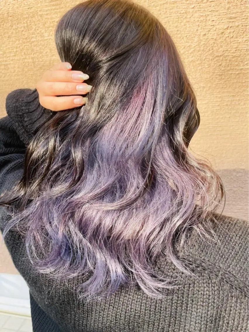 ロング カラー インナーカラー ヘアカラー KR2S マネージャーのヘアスタイル