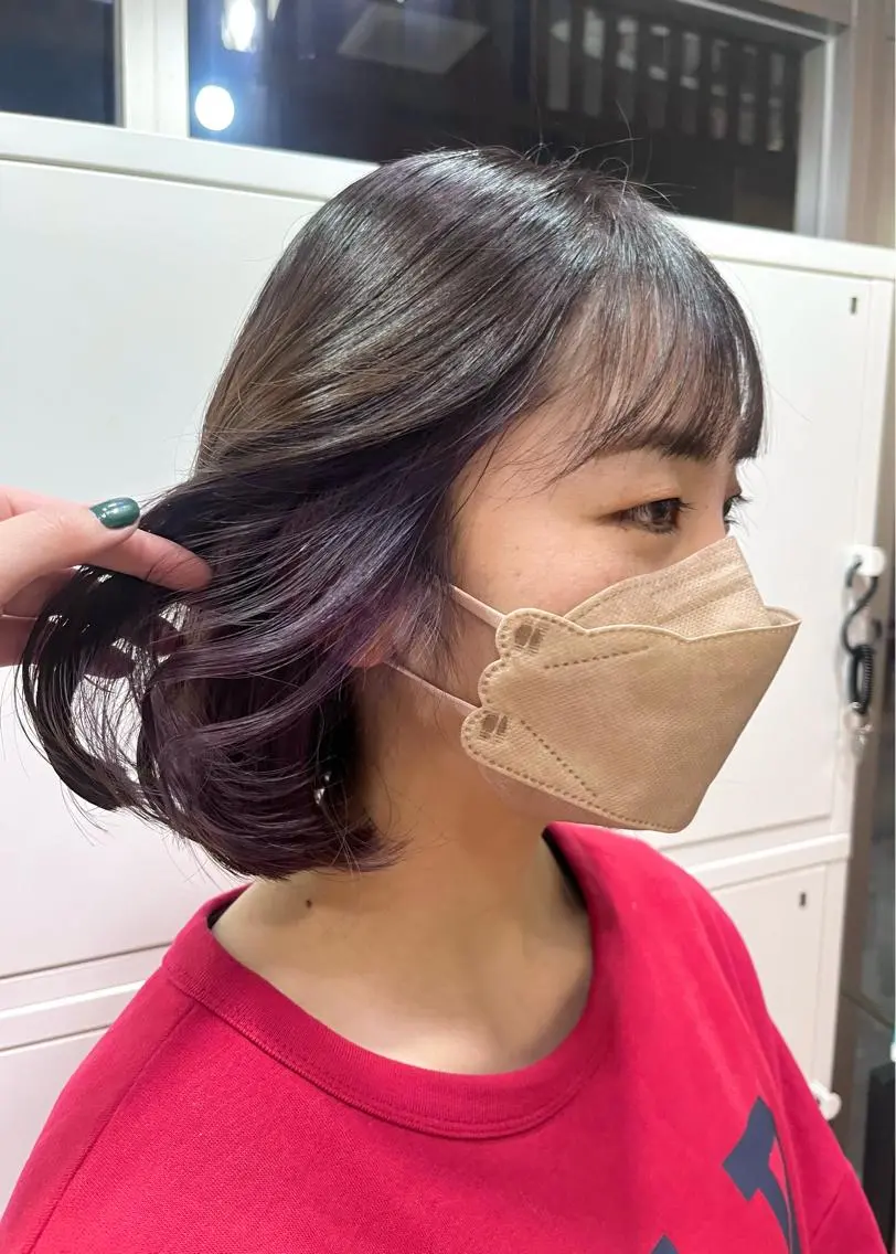 ミディアム カラー 村田梨乃/ minim hairのヘアスタイル