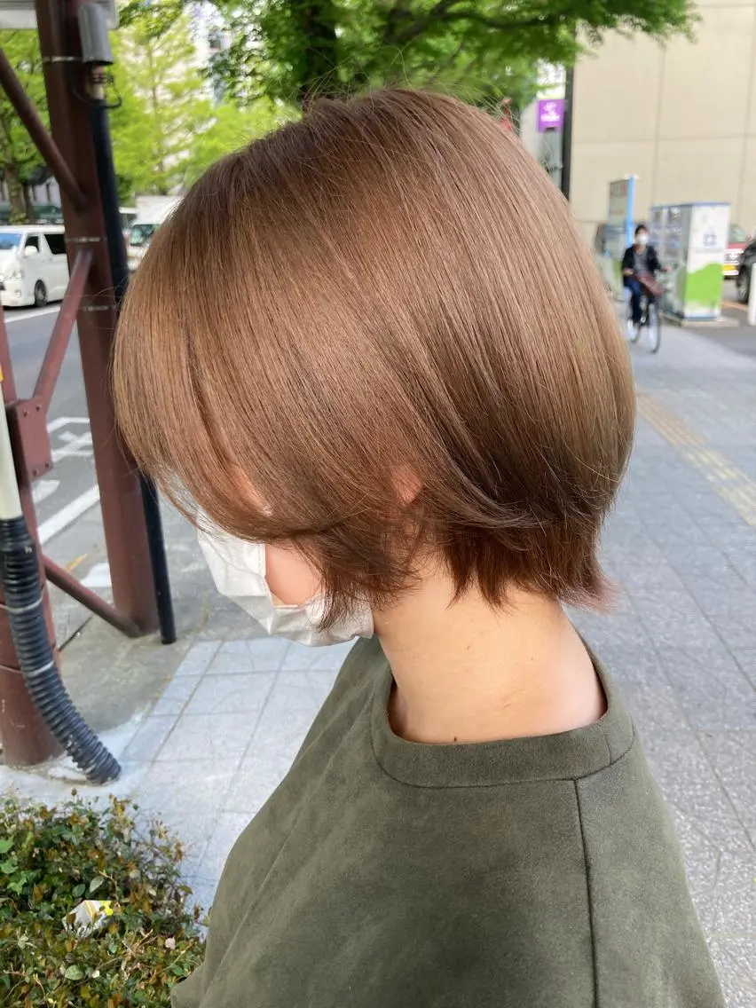 ショート カット ヘアカラー トリートメント 大友 正晴のヘアスタイル