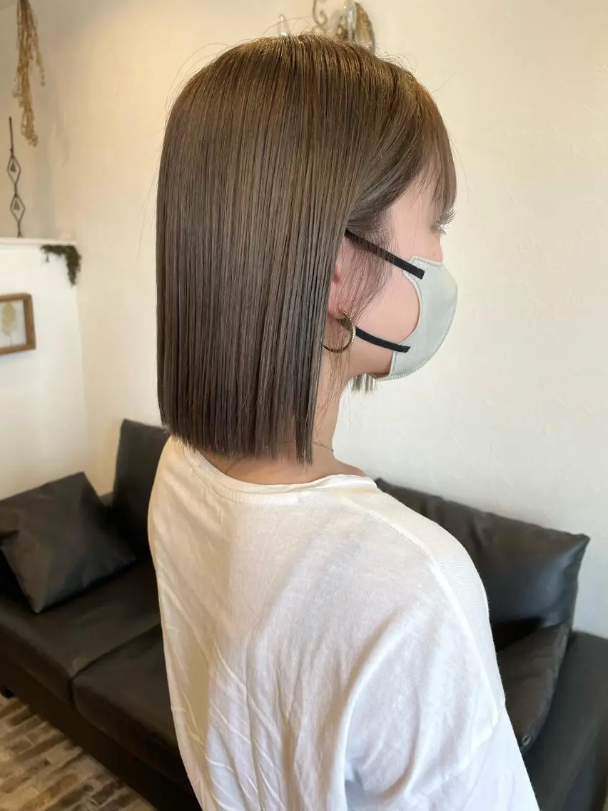 ショート カラー ブリーチ グレージュ ブリーチなしカラー ヘアカラー m ā l o.🌷 サカモトマイコのヘアスタイル