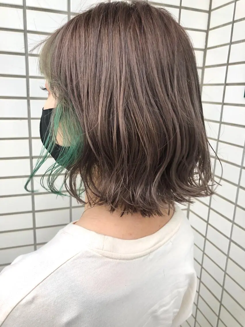 ミディアム 切りっぱなしボブ ボブ Kaede .のヘアスタイル