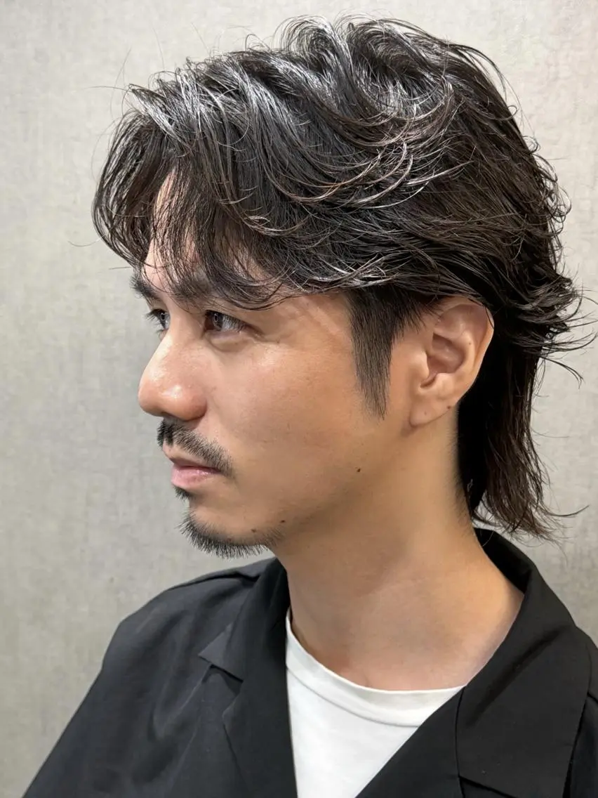 メンズ メンズミディアム メンズ縮毛、ANNAのヘアスタイル