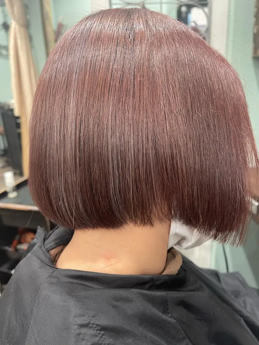 ショート ボブ ハイライト カット ヘアカラー トリートメント 黒木 健太のヘアスタイル