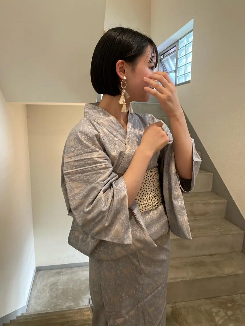 ショート 浴衣 薄暮 マツイ　レンのヘアスタイル