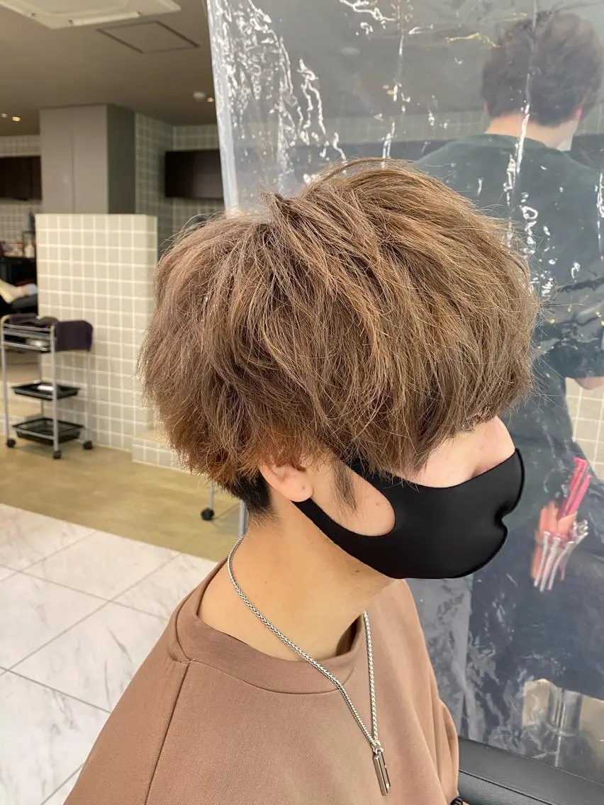 ショート カラー ヘアアレンジ メンズ メンズ特化 水口湧太のヘアスタイル