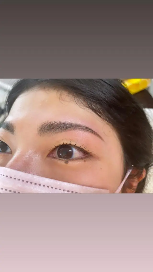 マツエク・マツパ アイブロウ ハリウッドブロウリフト フラットラッシュ ナチュラル パリジェンヌラッシュリフト mami saijoのマツエク・マツパデザイン
