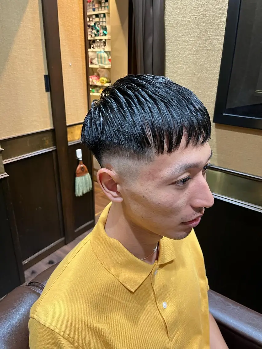 ショート メンズ フェードカット 工藤 千織のヘアスタイル