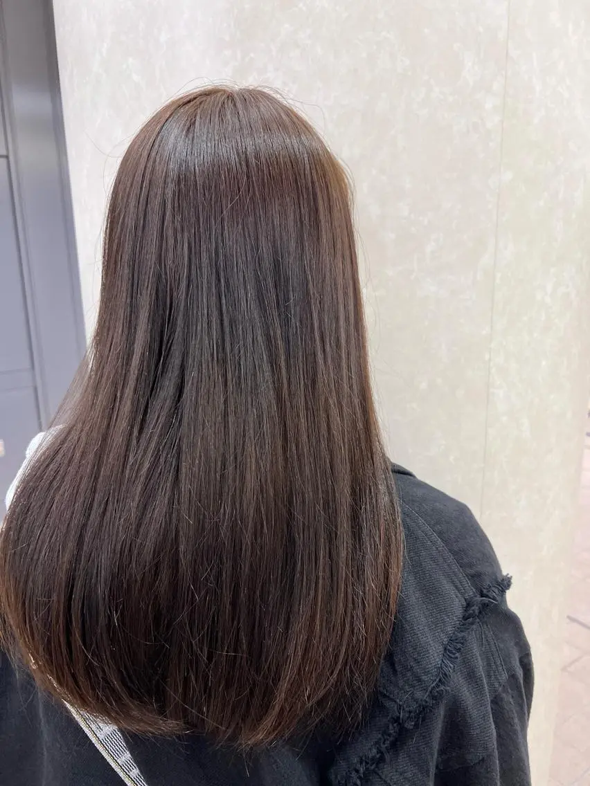 ロング カラー ベージュカラー ブラウンカラー ブラウンベージュ GOURIKI jr 🌿‬MIKUのヘアスタイル