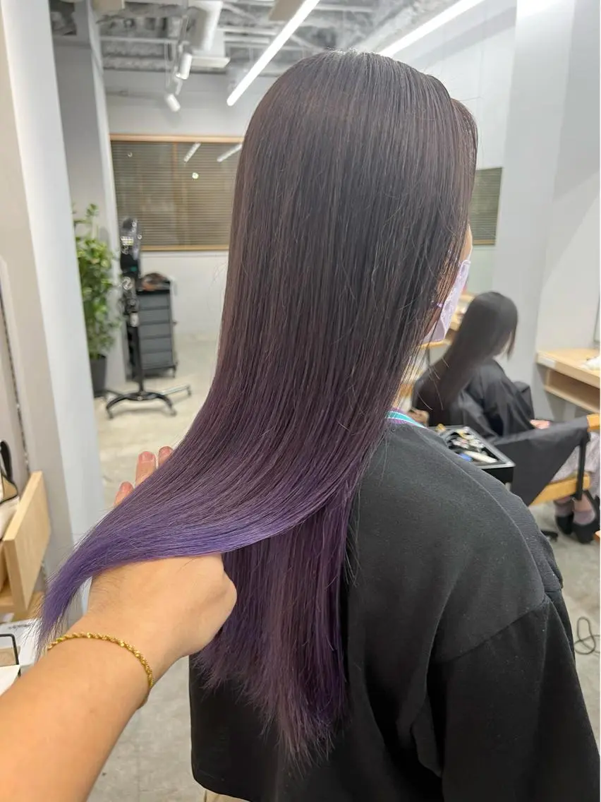 ロング カラー グラデーションカラー パープルカラー 代表 YUKI ☆のヘアスタイル
