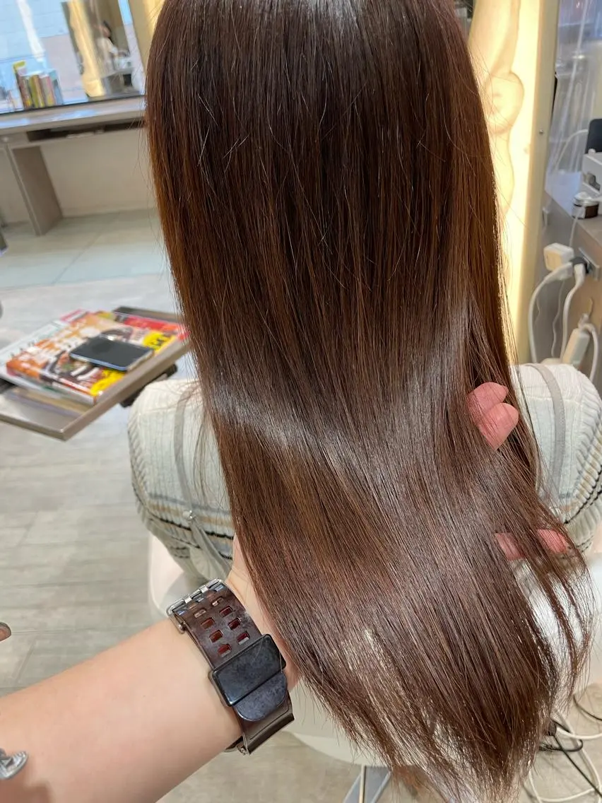 ロング 縮毛矯正 松佐 ゆかりのヘアスタイル