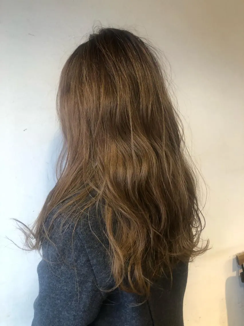ロング ハイライト 浅沼 春樹のヘアスタイル