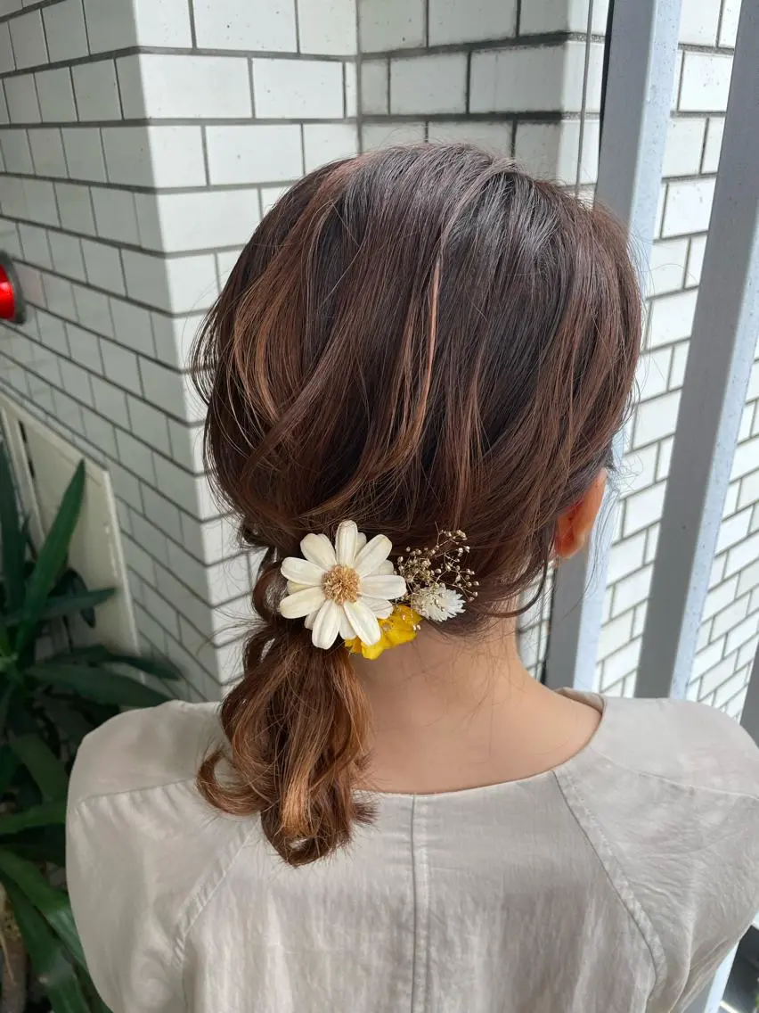 ヘアアレンジ デート 浴衣 ヘアセット 参列・イベントヘア♡ ゆいなのヘアスタイル