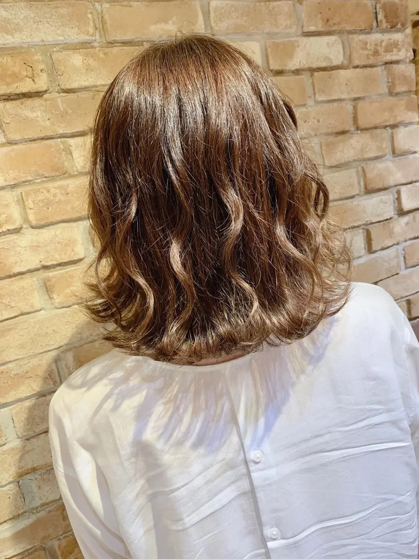 ミディアム カラー 💜Rebre** Mayu💜のヘアスタイル