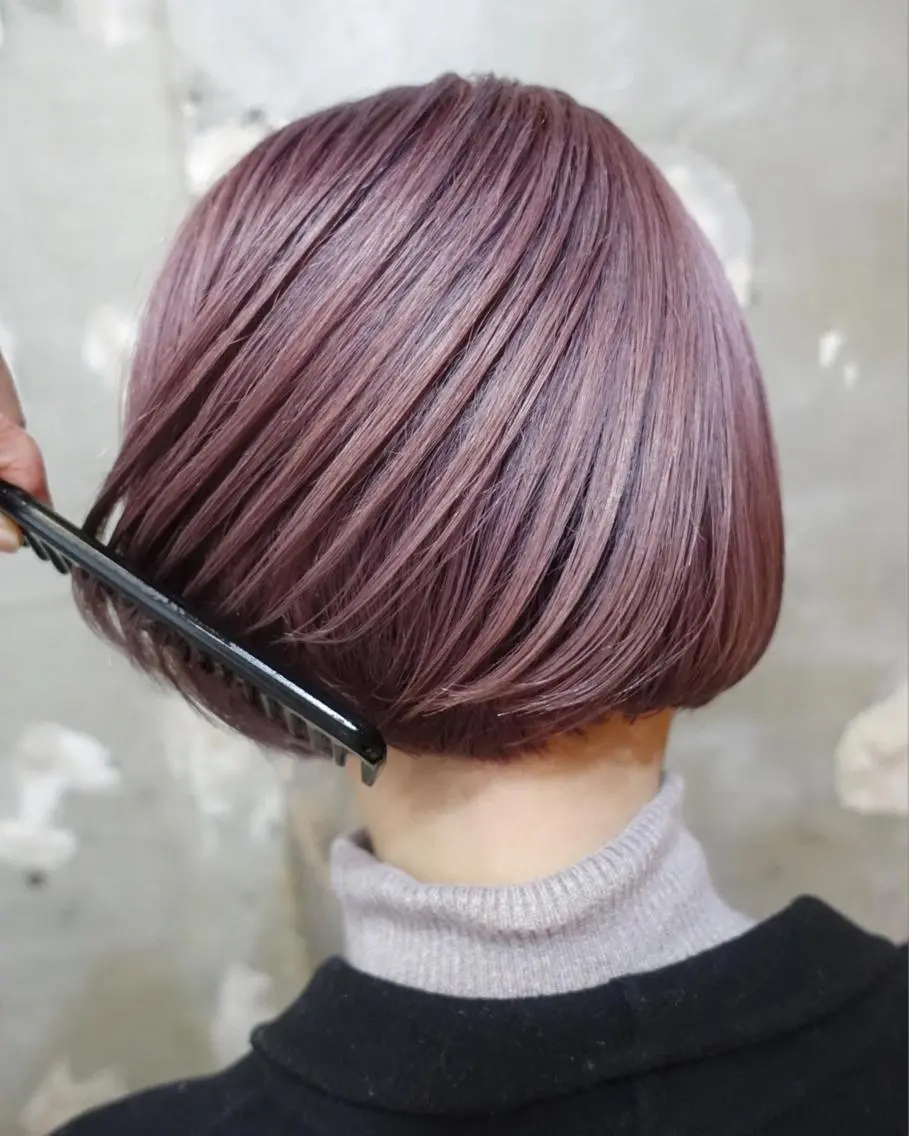 ショート カラー ブリーチ ダブルカラー ハイライトカラー イルミナカラー ボブ tension 【テンション】のヘアスタイル