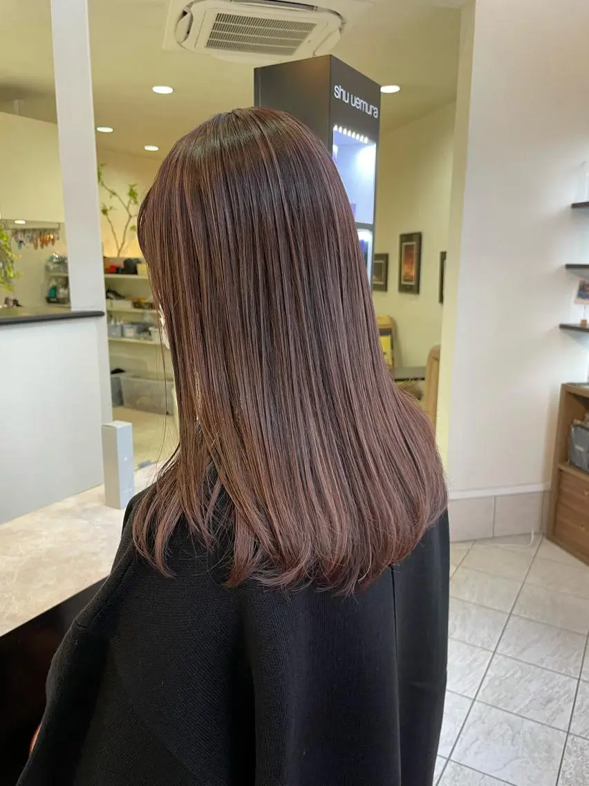 セミロング カラー カット ヘアカラー コレットヘアー 田中アヤノのヘアスタイル