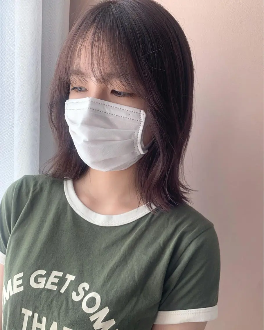 ミディアム カラー ブリーチ グレージュ ラベンダーカラー ラベンダーグレージュ ラベンダーグレー カット ヘアカラー トリートメント hubhair レイヤー/透明感のヘアスタイル