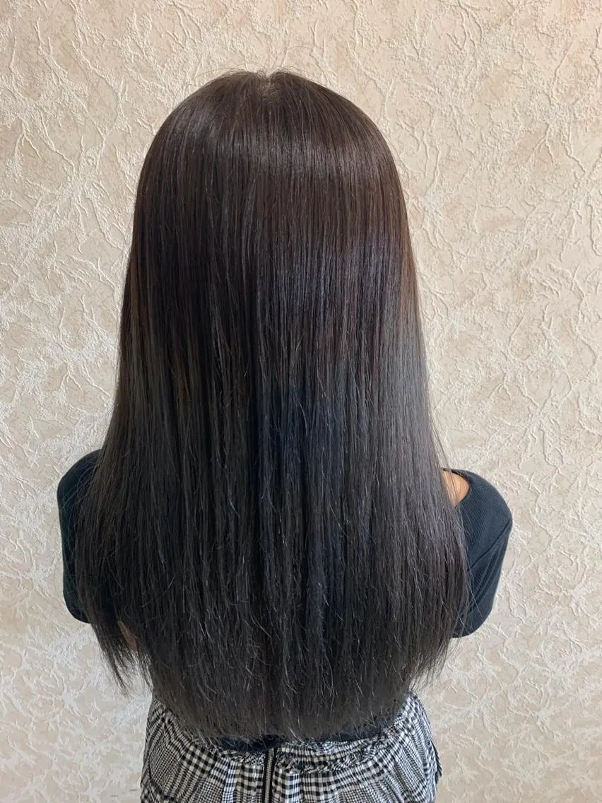 セミロング カラー ブリーチ グレージュ カット ヘアカラー トリートメント ブリーチ/髪質改善/ レイヤー/YUTOのヘアスタイル