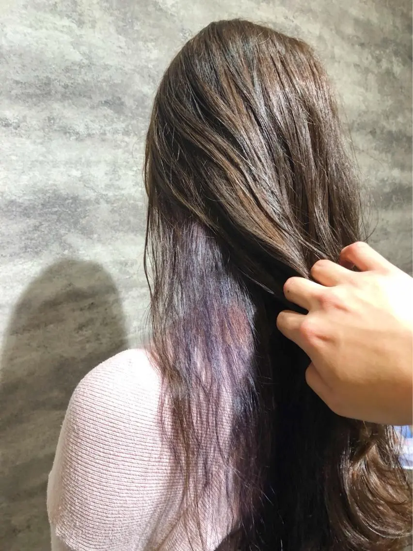 セミロング カラー ラベンダーカラー 🫟Blanco🫟 Color&Careのヘアスタイル