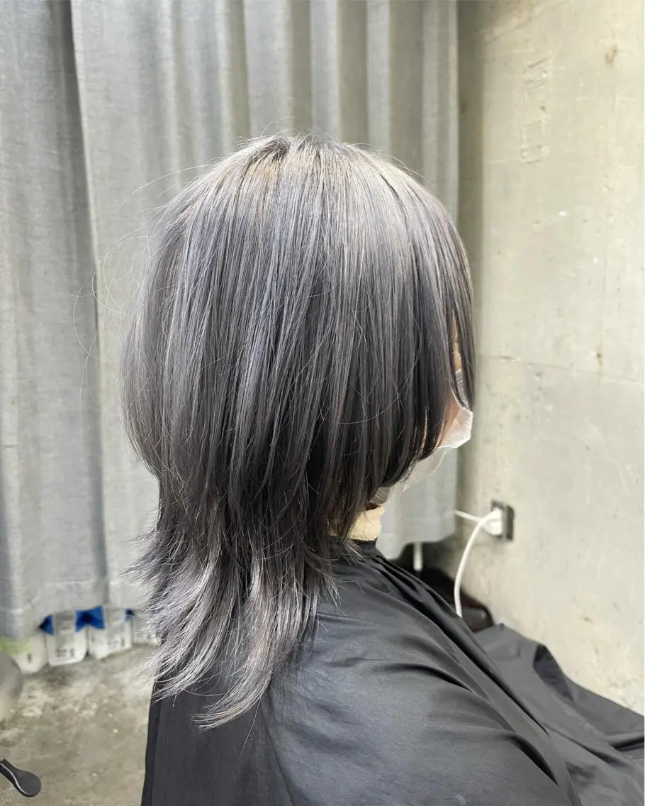ミディアム カラー カット ヘアカラー トリートメント ハッシュカット/ハイ トーン/HIROKIのヘアスタイル
