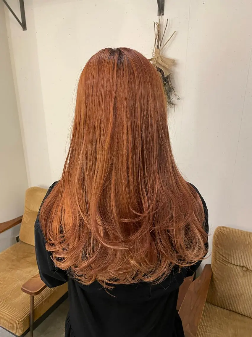 ロング カラー 桒原 ちさのヘアスタイル