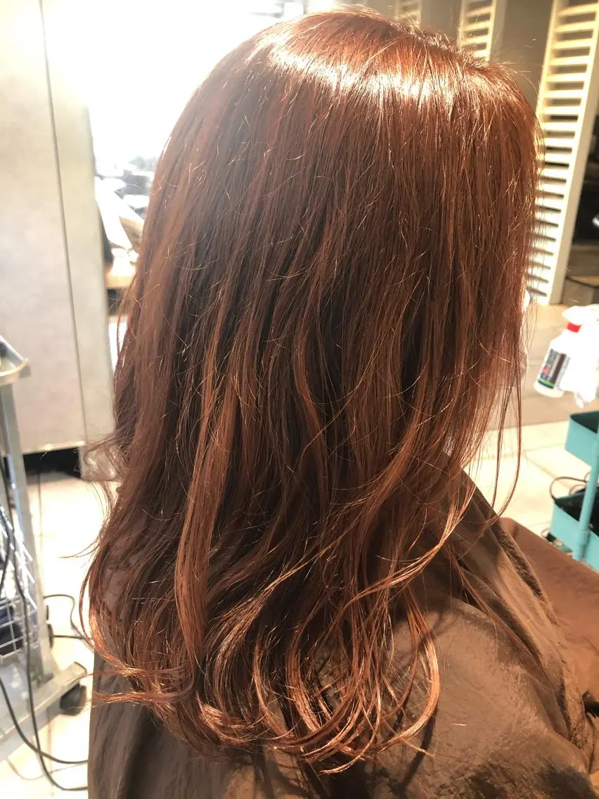 セミロング カラー パーマ カット ヘアカラー 池田 美紀のヘアスタイル