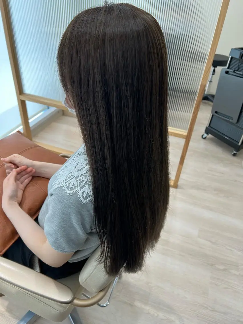 ロング カラー グレージュ カット ヘアカラー トリートメント ✨🌿大人可愛い愛さ れhair🌿✨松本のヘアスタイル