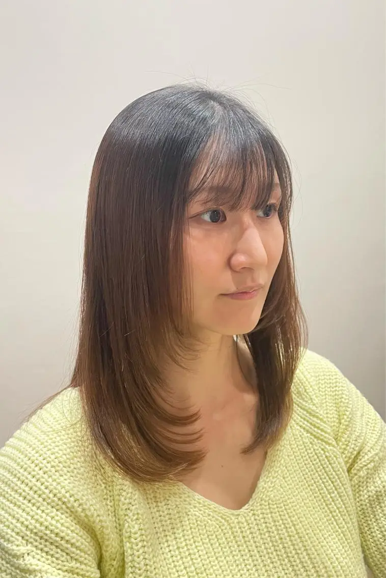 ミディアム ら んのヘアスタイル