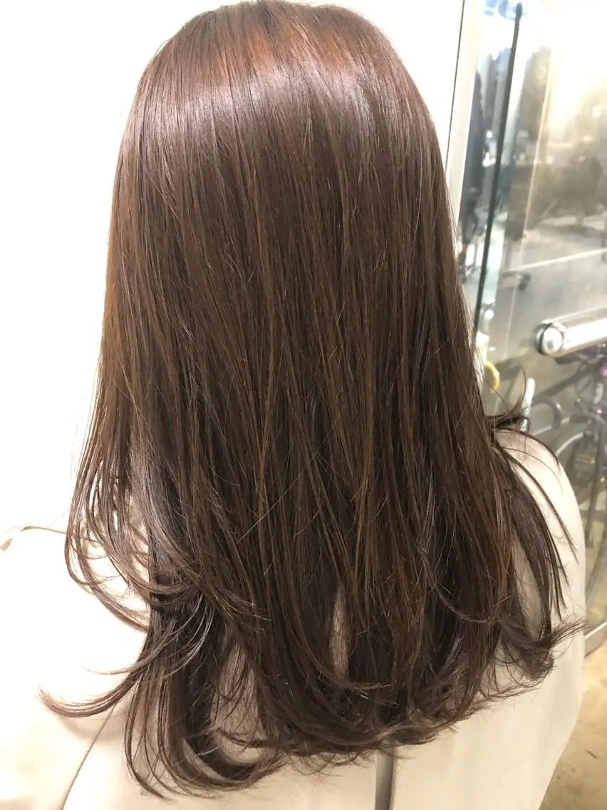 ロング カラー ヘアアレンジ ピンクカラー レイヤーカット カット ヘアカラー トリートメント メンズ特化✂️栗原 侑也のヘアスタイル