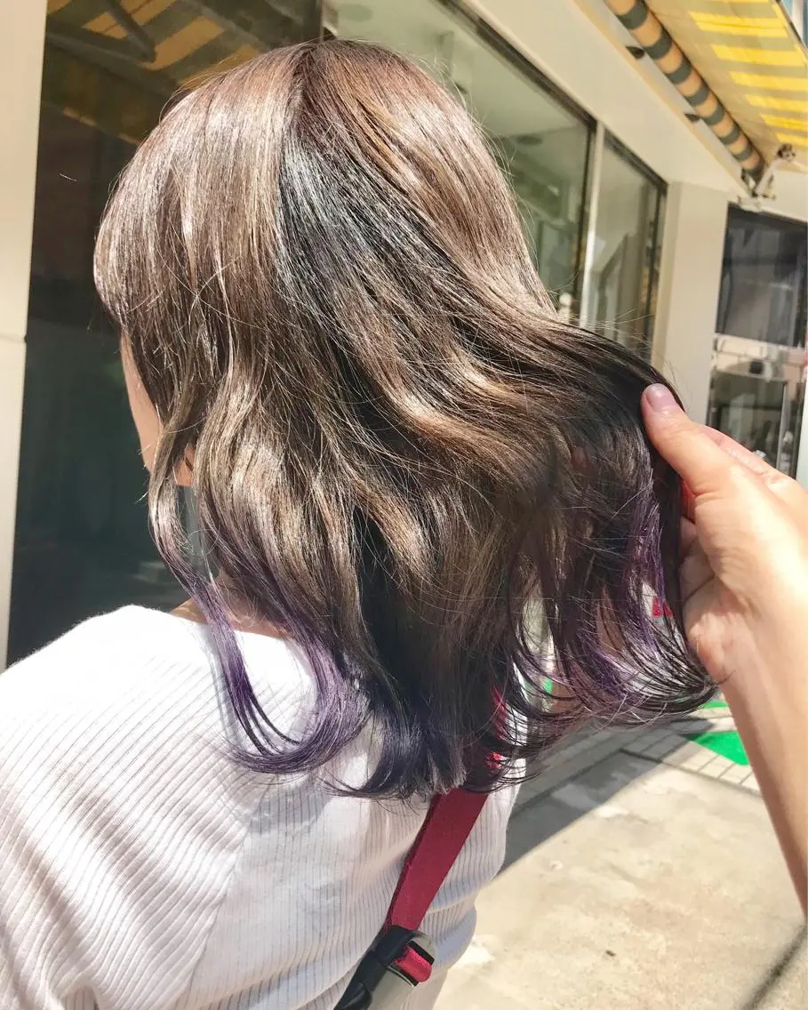 ミディアム カラー uru" すずきさゆりのヘアスタイル