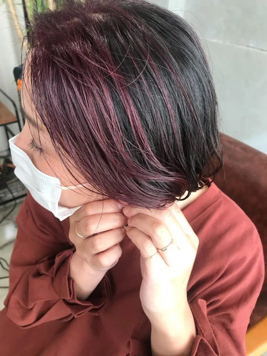 ショート カット ヘアカラー トリートメント ayane⭐️ボブ・ ショート・パーマのヘアスタイル
