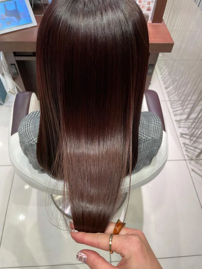 セミロング カラー EARTH長岡店🩵 石原莉穂のヘアスタイル