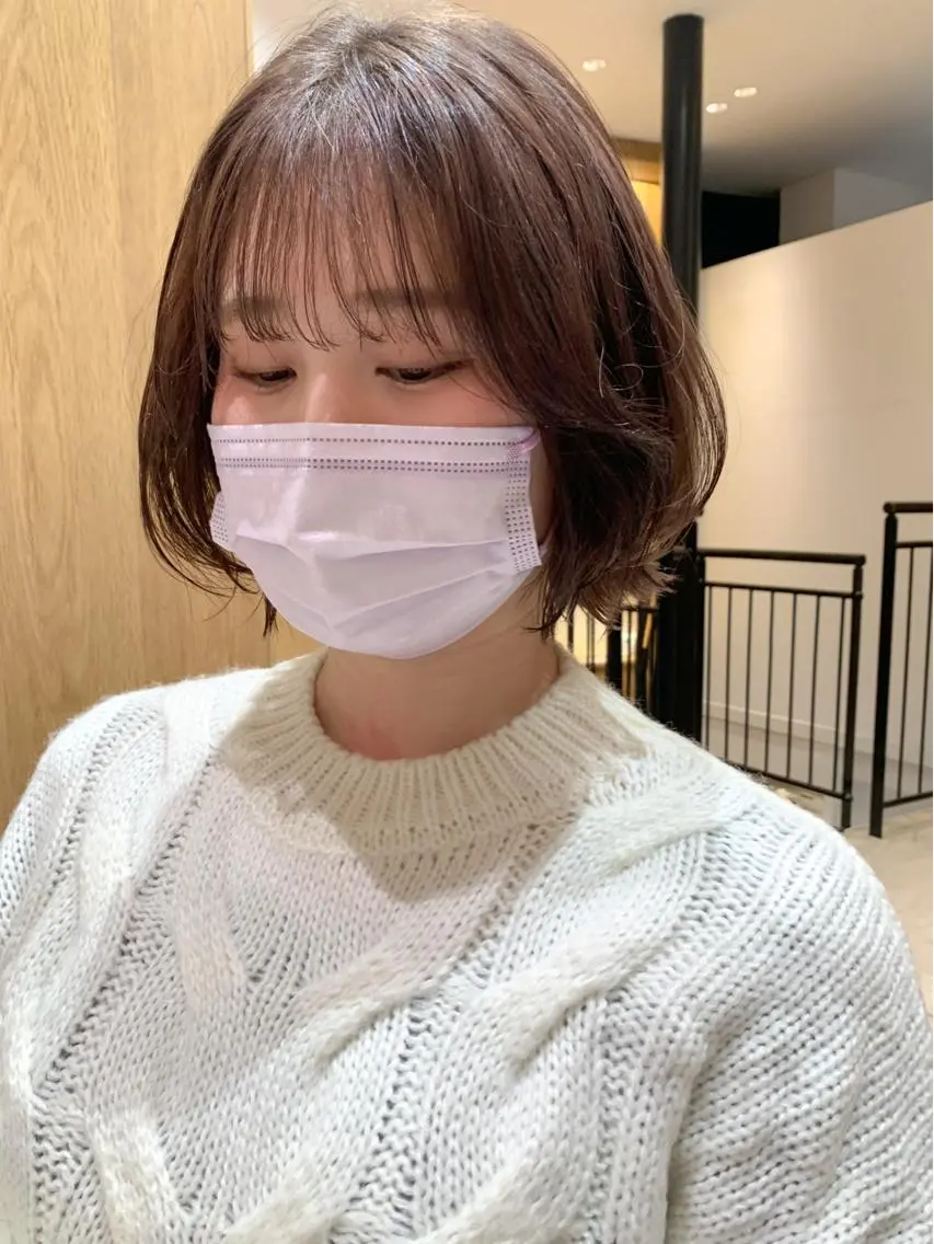 ショート カラー ヘアアレンジ ベージュカラー ヘアカラー トリートメント yuka .のヘアスタイル