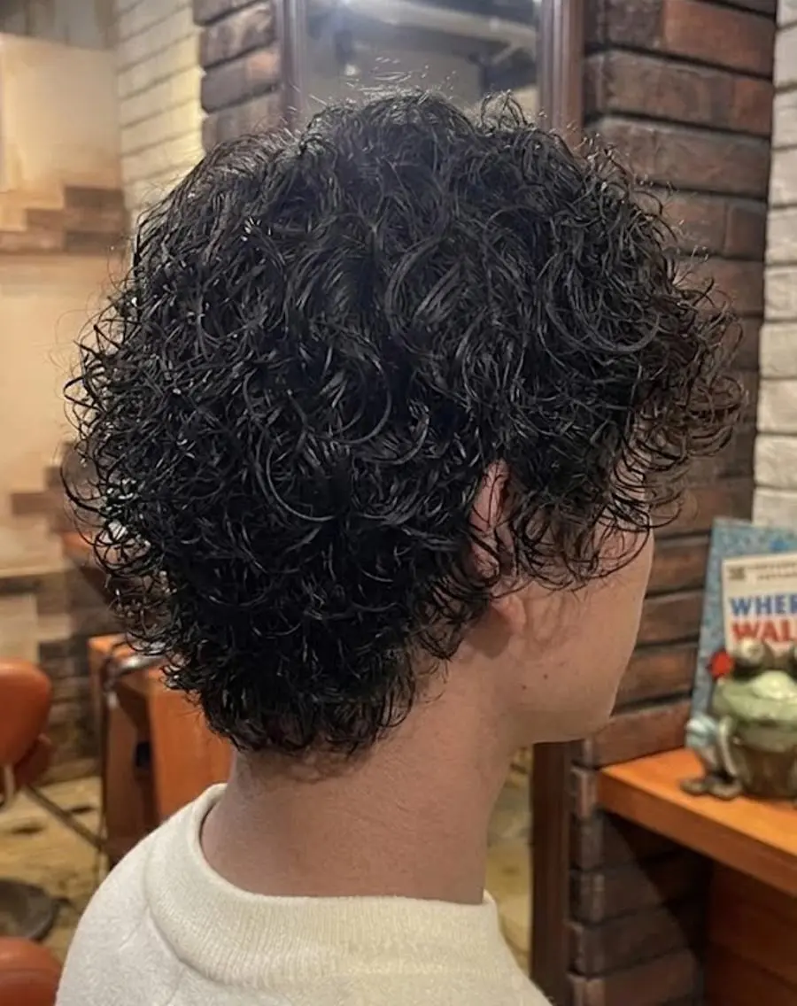 ショート メンズ パーマ メンズパーマ ショートヘア スパイラルパーマ カット パーマ トリートメント ヘッドスパ flencia 丸 和博｜カットのヘアスタイル