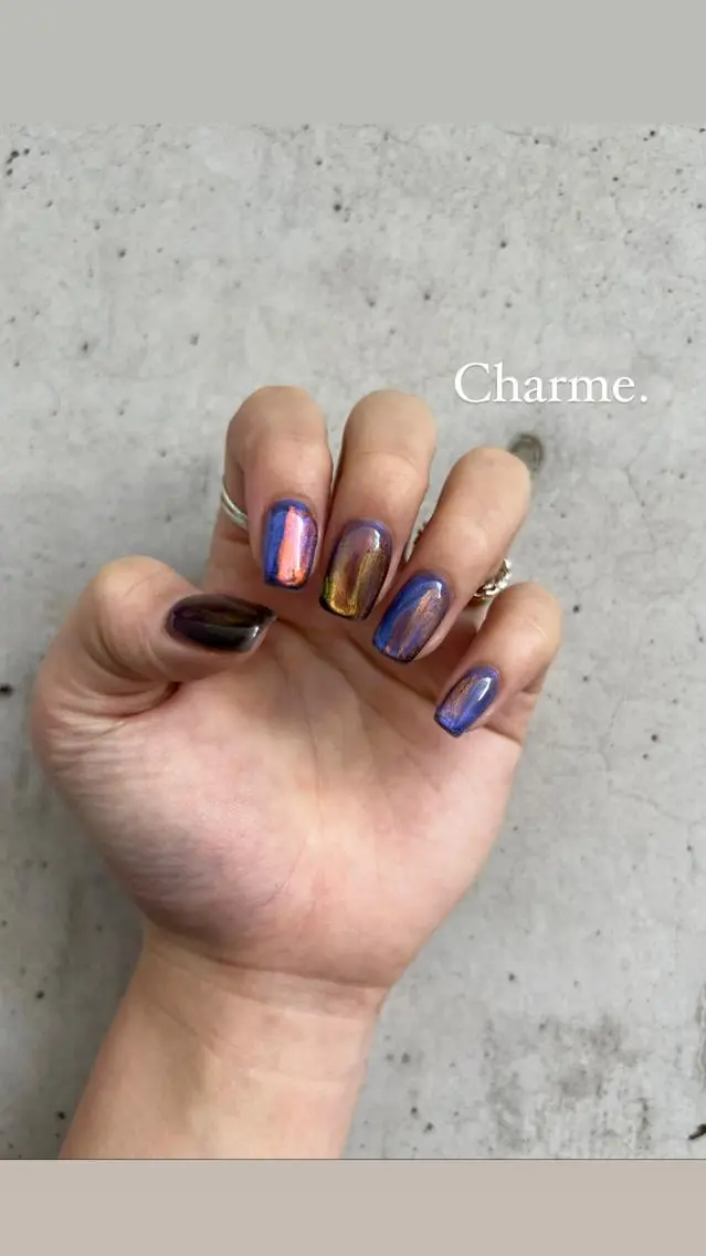 ネイル マグネットネイル 持ち込み Charme. NOBUKOのネイルデザイン
