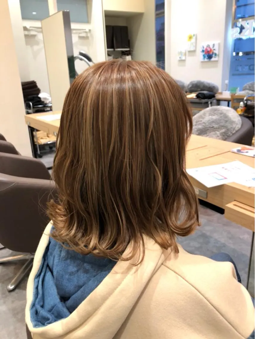 カラー ハイライトカラー 似合わせカットカラー 望月一生のヘアスタイル