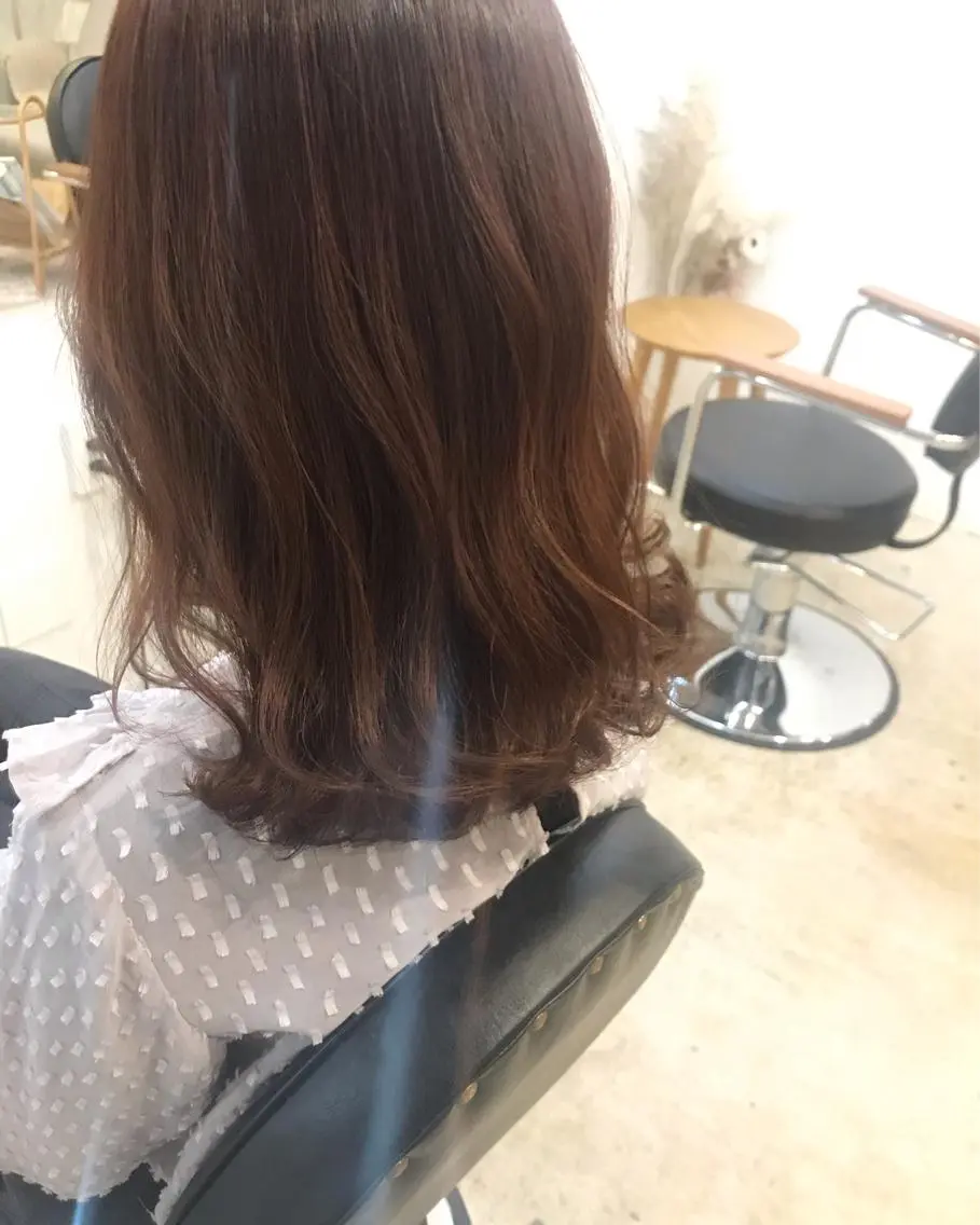 セミロング カラー ヘアアレンジ カット ✿ 𝚜𝚊𝚔𝚒 ✿のヘアスタイル