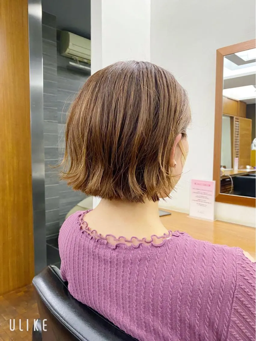 ショート 似合わせレイヤー/ ケアパーマ/高倉のヘアスタイル
